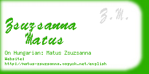 zsuzsanna matus business card